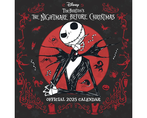 Muurkalender 2025 The Nightmare Before Christmas 30x30 cm