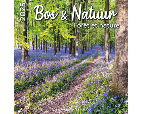 Muurkalender 2025 Bos & Natuur 30x30 cm