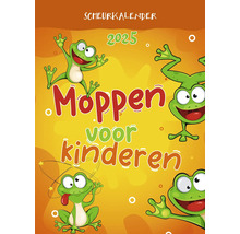 Scheurkalender 2025 met grappen voor kinderen en kikkerillustraties