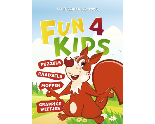 Fun 4 Kids scheurkalender 2025 met puzzels, raadsels en weetjes