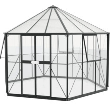 Tuinkas met stalen frame en polycarbonaat platen