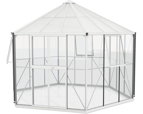 Tuinkas met frame en ramen