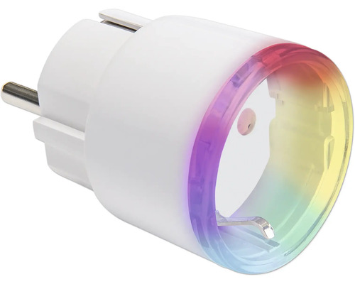 Slimme stekker met gekleurd licht
