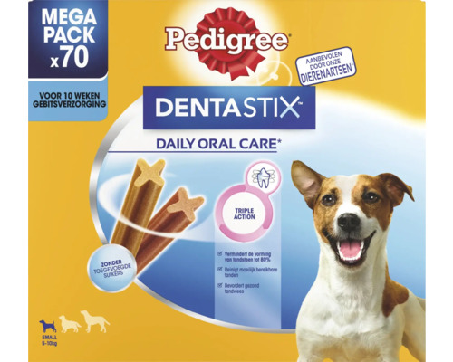PEDIGREE Honden Snack Dentasticks Mini megapack 70 st Pedigree Dentastix voor kleine honden, megapack met 70 stuks voor dagelijkse gebitsverzorging
