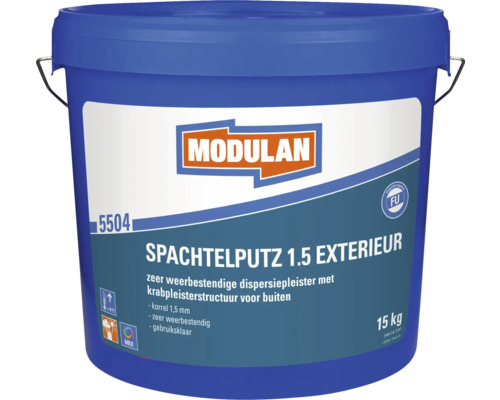 Emmer Spachtelputz 1.5 Exterieur van Modulan, 15 kilogram