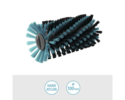 Borstelrol met hard nylon en een diameter van 100 millimeter