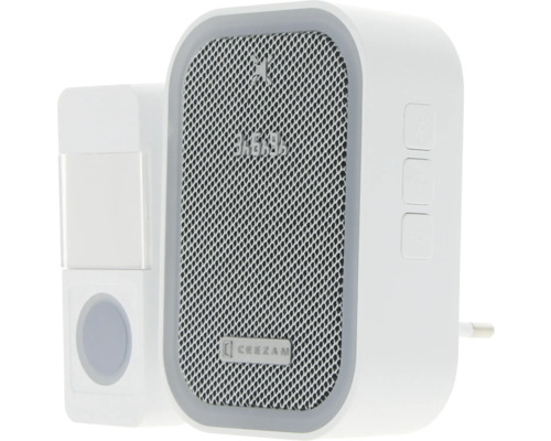 Draadloze deurbel met belknop en luidspreker