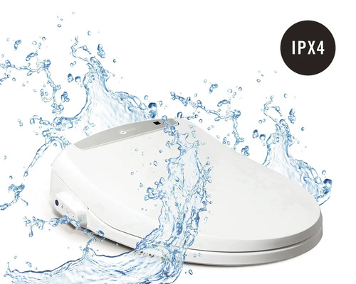 Elektrische toiletzitting met spatwaterdichtheid IPX4