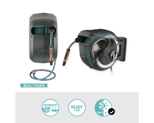 Gardena wandslangenbox met 35 meter slang