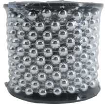 Slinger van zilveren ballen op een spoel