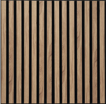 Houten akoestisch paneel met verticale latten