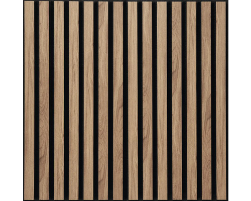 Houten akoestisch paneel met verticale latten