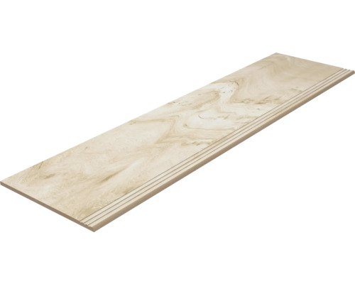 Keramische traptegel met gegroefde rand