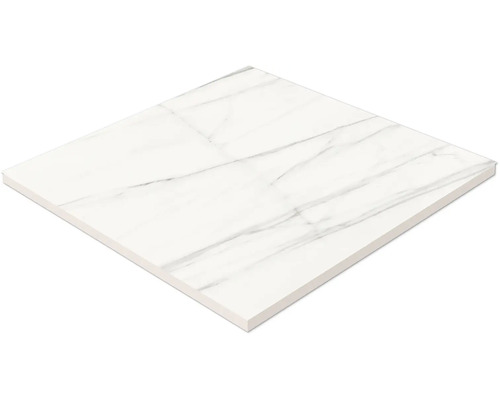 Vierkante witte vloertegel met marmerpatroon
