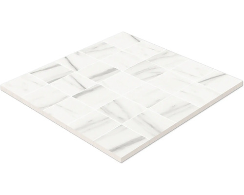 Keramische mozaïektegel in gevlochten look