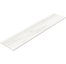 Witte traptegel met ribbels