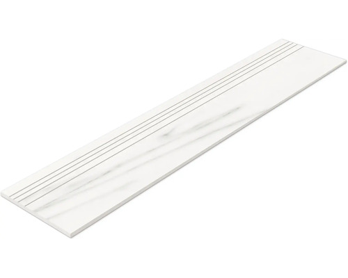 Witte traptegel met ribbels