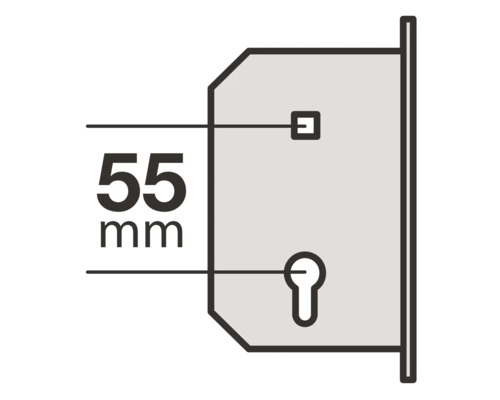 Slot afstandsmaat 55 mm