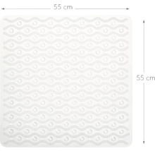 Vierkante badmat, zijlengte 55 cm