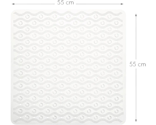 Vierkante badmat, zijlengte 55 cm