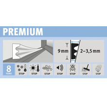 FIX-O-MOLL Premium rubber tochtband E zelfklevend wit 9 mm x 18 m