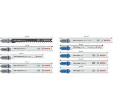 Afbeelding van diverse decoupeerzaagbladen voor hout en metaal van Bosch