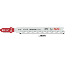 Bosch decoupeerzaagblad T102BF voor kunststoffen, 132 mm