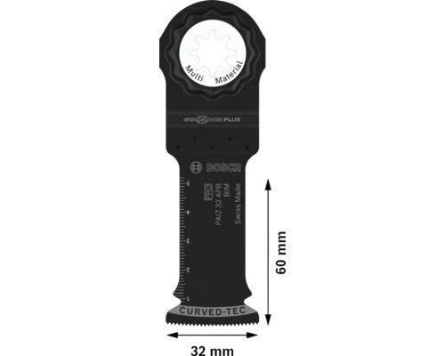 Bosch invalzaagblad met Starlock Plus-opname, 32 millimeter breed en 60 millimeter lang