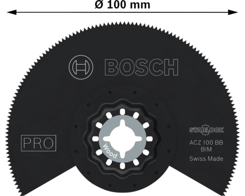 Bosch zaagblad ACZ 100 BB voor hout, diameter 100 millimeter