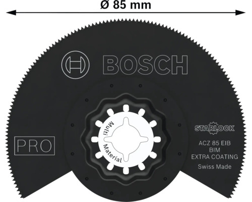 Bosch zaagblad met een diameter van 85 millimeter