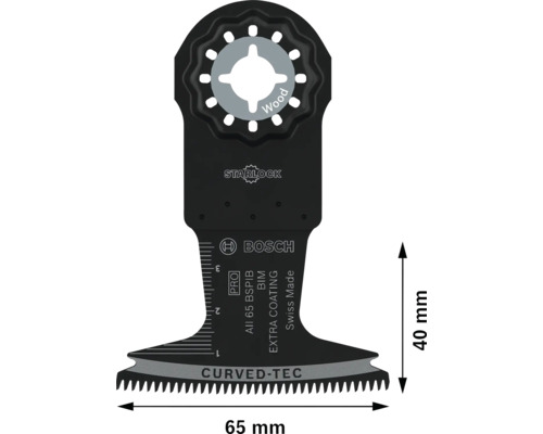 Bosch Starlock invalzaagblad voor hout, 65 millimeter breed, 40 millimeter hoog