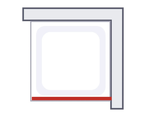 Symbool voor een douchecabine