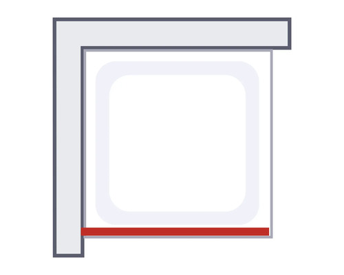 Rolluikkast met geleiderails