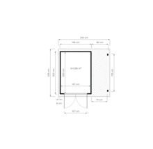 Plattegrond met afmetingen