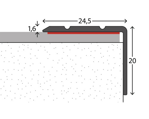 Profieltrap met maatvoering