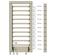 STARX Flex fence voor draaibare lamellen