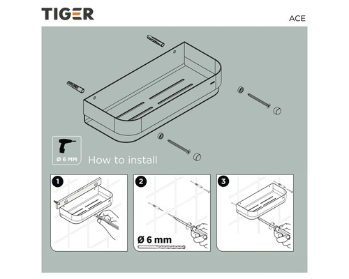 Montagehandleiding voor een doucheplank