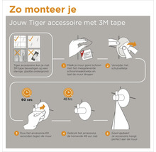 Handleiding voor het monteren van Tiger accessoires met 3M tape