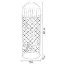 Haardstel met standaard, schop, borstel, pook en tang