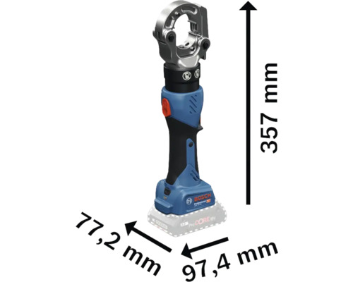 Bosch accupersgereedschap met maatgegevens