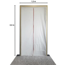 Stofwerende deur met afmetingen van 1,2 meter bij 2,2 meter