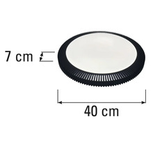 Ronde plafondlamp met afmetingen 40 bij 7 centimeter
