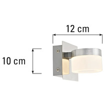 Wandlamp met afmetingen 10 bij 12 centimeter