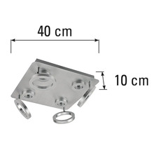 Plafondlamp met afmetingen 40 bij 10 centimeter