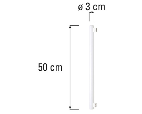 Afmetingen van een radiator: 50 centimeter lang en 3 centimeter doorsnede.