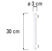 Fluorescentielamp met afmetingen 30 bij 3 centimeter
