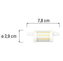 Ledlamp, 7,8 cm lang en 2,9 cm diameter