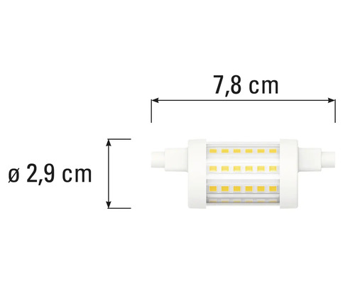 Ledlamp, 7,8 cm lang en 2,9 cm diameter