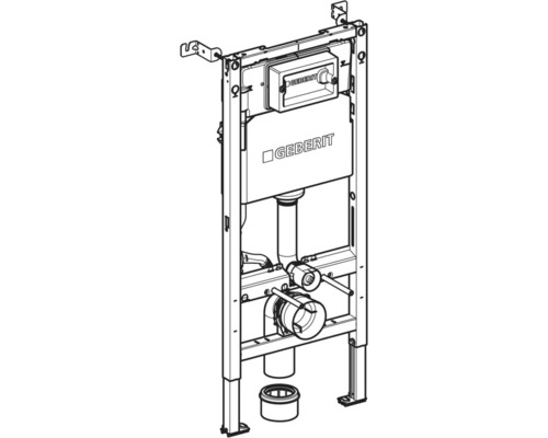 Geberit installatiesysteem voor wandcloset met reservoir