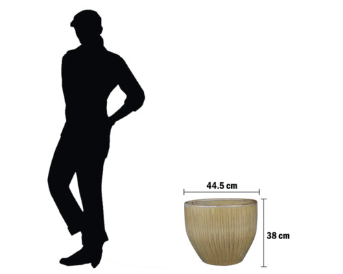 Plantcontainer met de afmetingen 44,5 cm x 38 cm